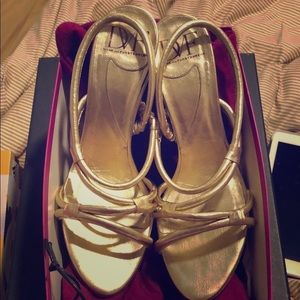 Diane von Furstenberg Metallic Heels